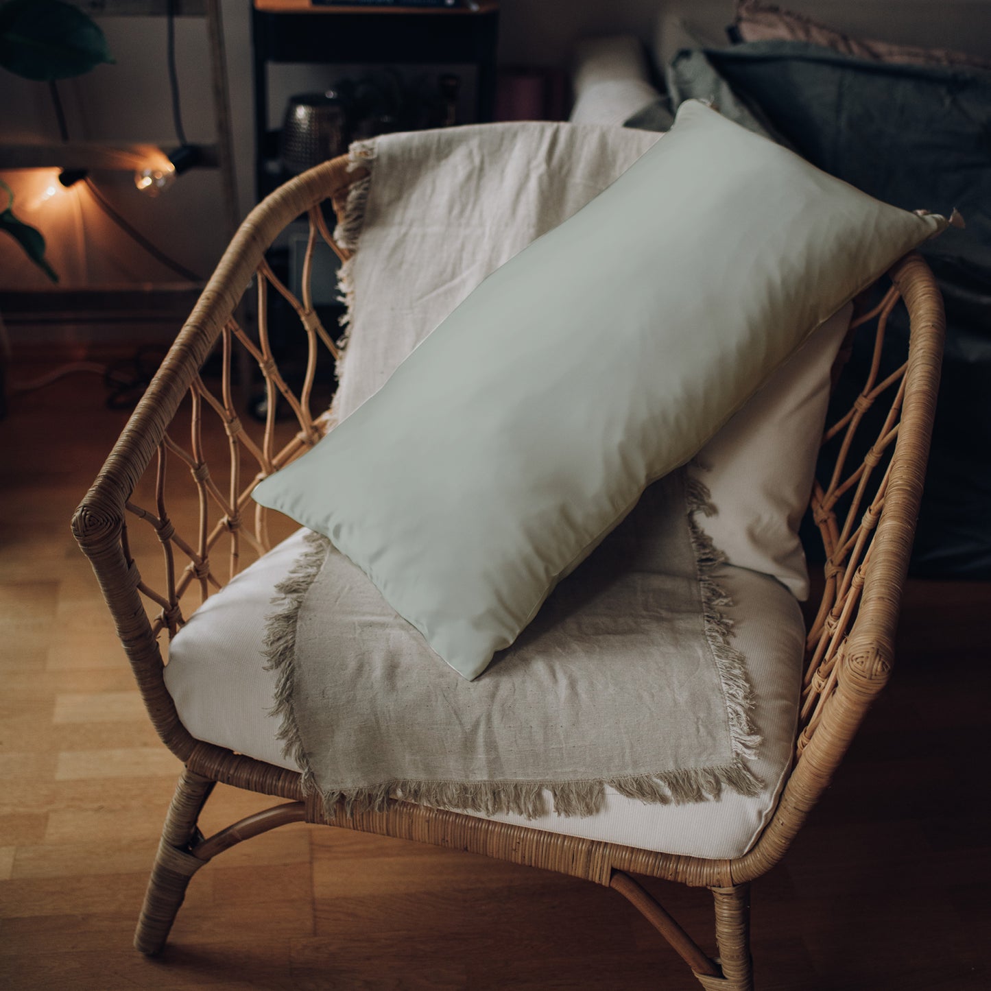 peace silk pillowcase (dusty pistacchio)