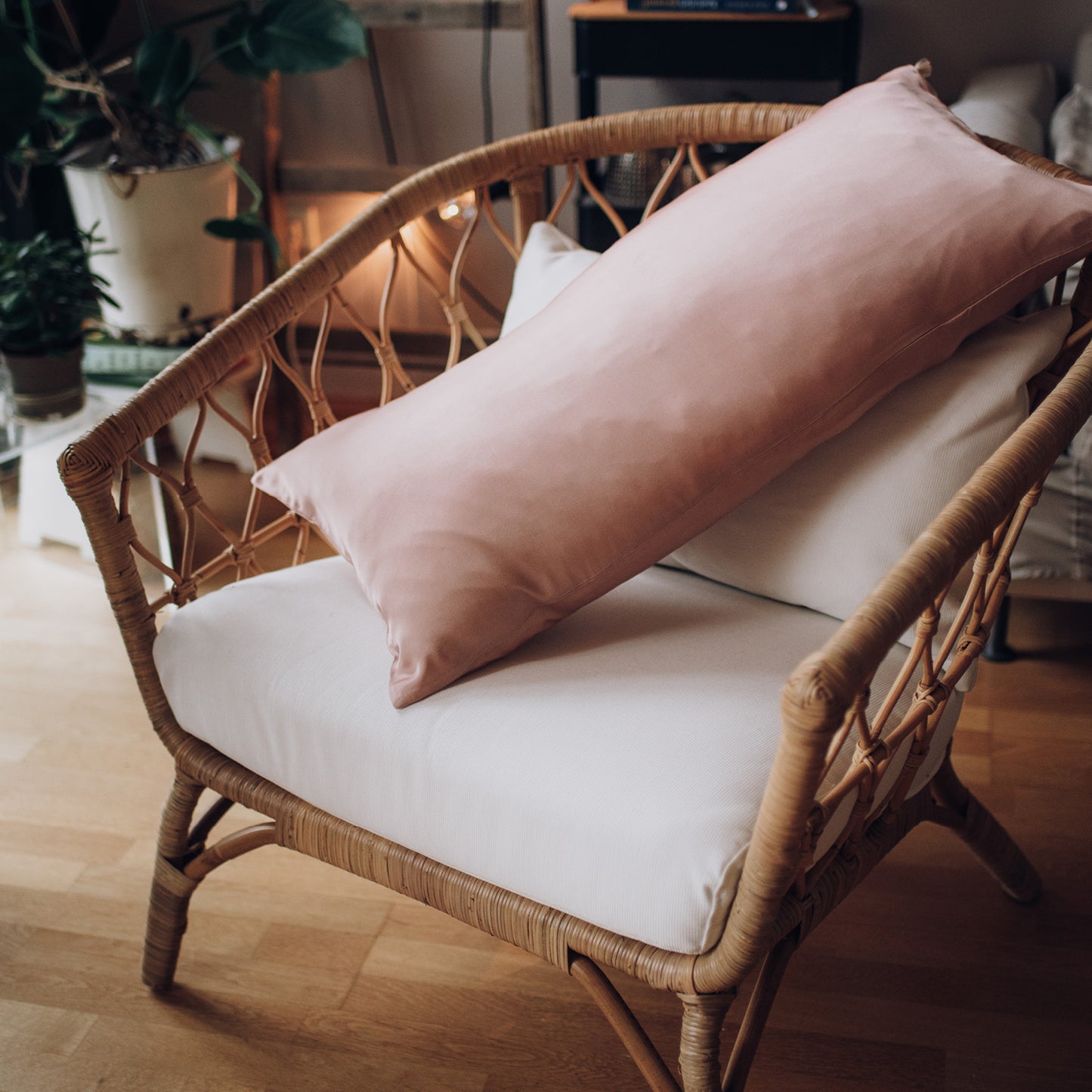 peace silk pillowcase (blushy rose)